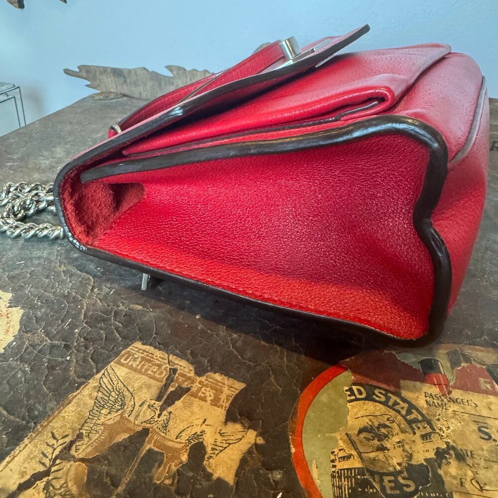 Louis Vuitton Red Lock Me Flap Crossbody Shoulder Bag SHW AR4128 Authentic CoA‎ - Picture 12 of 12